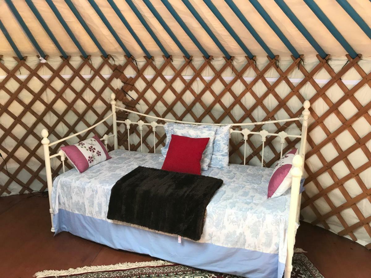 ホテル French Fields Luxury Glamping Original Mongolian Yurt Le-Vieux-Cerier エクステリア 写真
